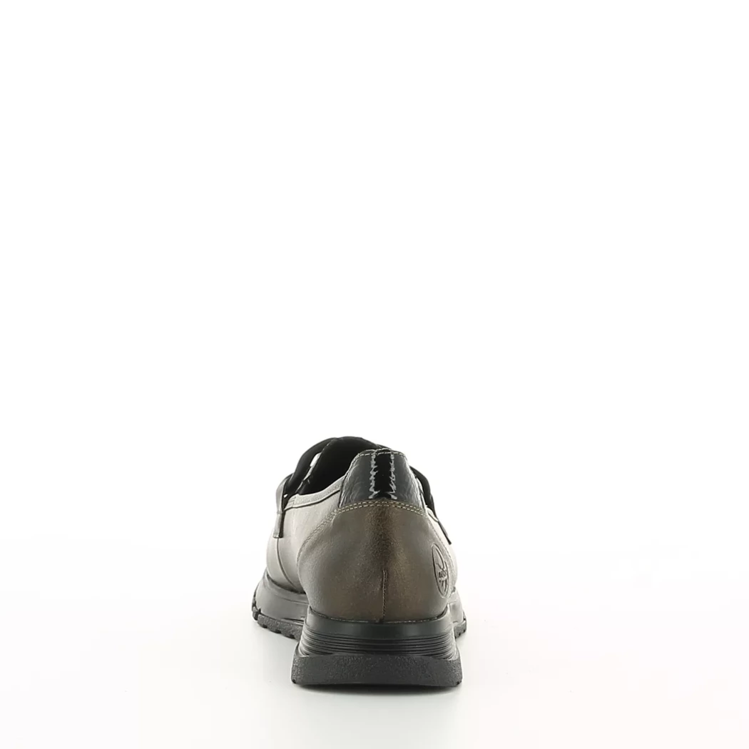Image (3) de la chaussures Rieker - Mocassins Or / Bronze / Platine en Cuir