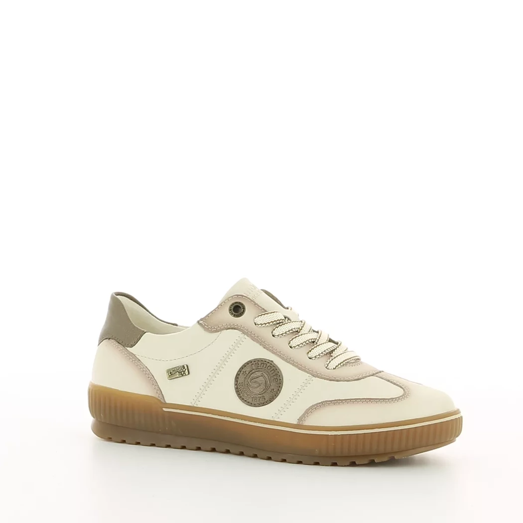 Image (1) de la chaussures Remonte - Baskets Beige en Cuir