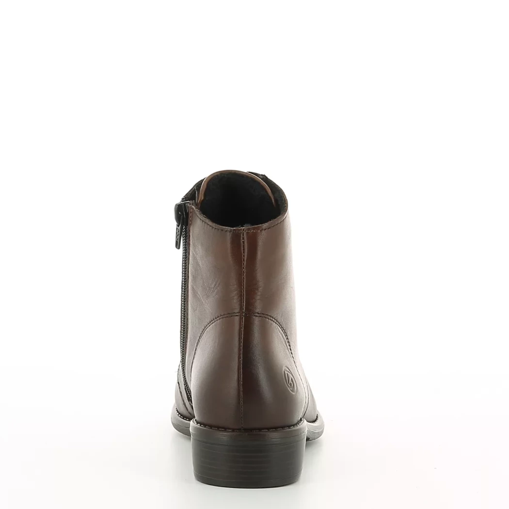 Image (3) de la chaussures Remonte - Bottines Cuir naturel / Cognac en Cuir