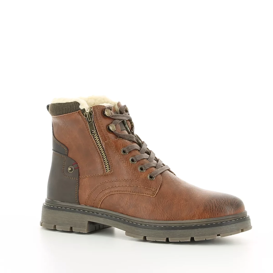 Image (1) de la chaussures Off Road - Bottines Cuir naturel / Cognac en Cuir synthétique
