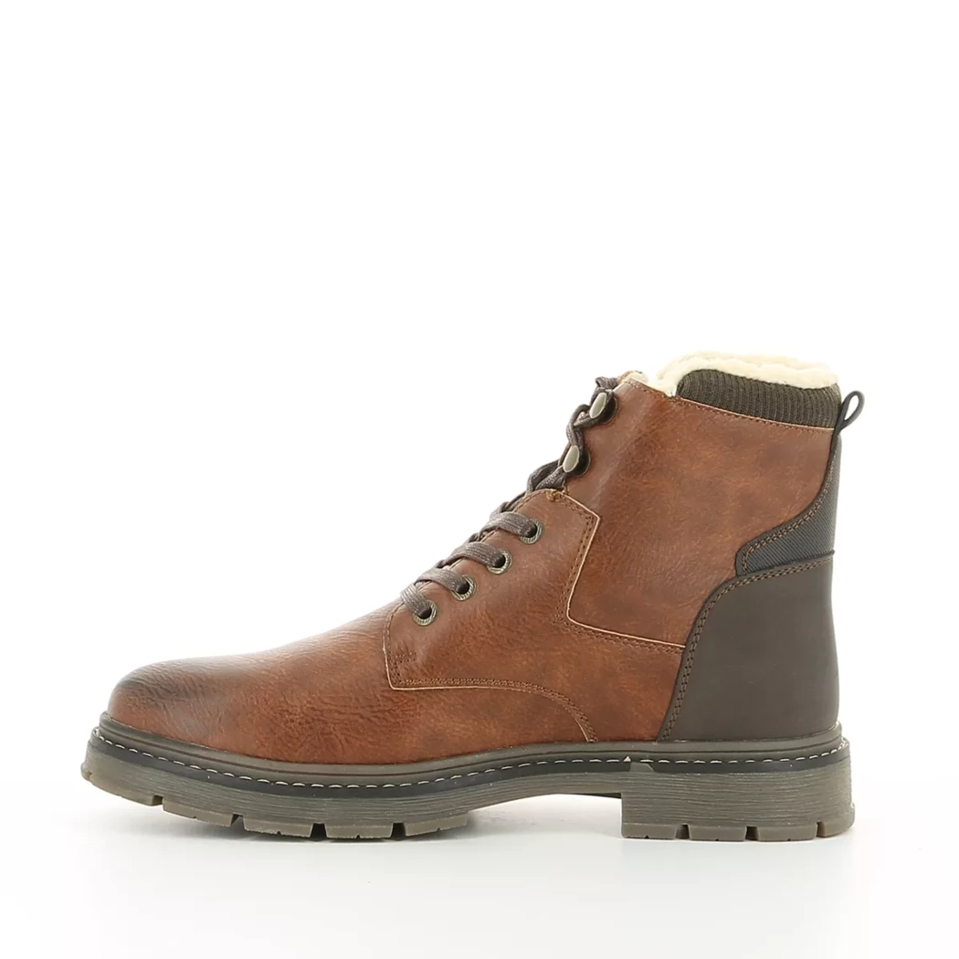 Image (4) de la chaussures Off Road - Bottines Cuir naturel / Cognac en Cuir synthétique