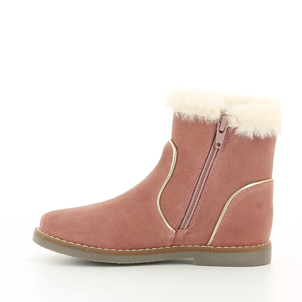 Image (4) de la chaussures Les Fees de Bengale - Boots Rose en Cuir nubuck