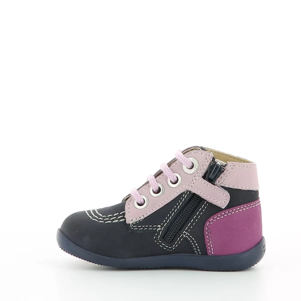 Image (4) de la chaussures Kickers - Bottines Bleu en Cuir nubuck