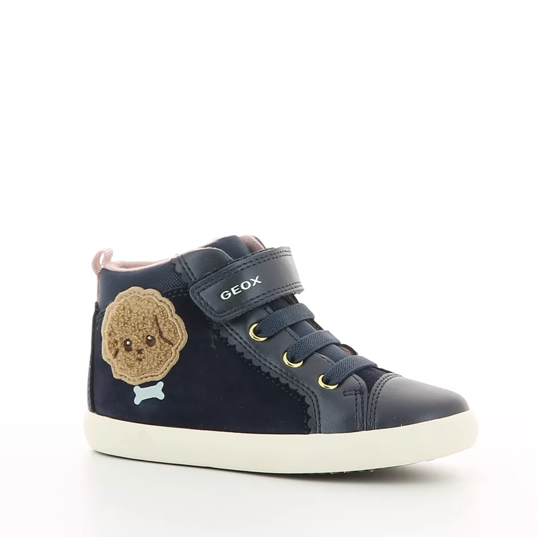 Image (1) de la chaussures Geox - Bottines Bleu en Cuir nubuck