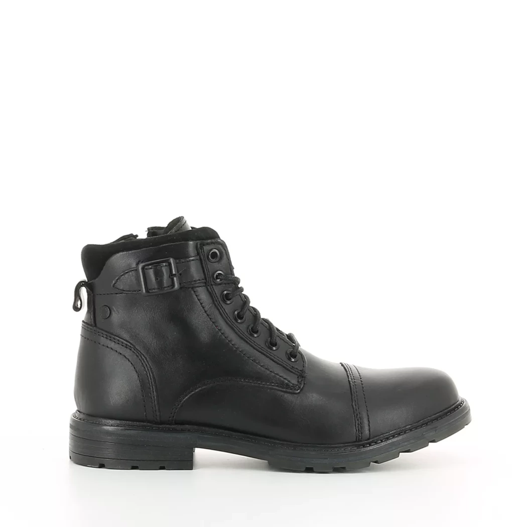 Image (2) de la chaussures Jack & Jones - Bottines Noir en Cuir