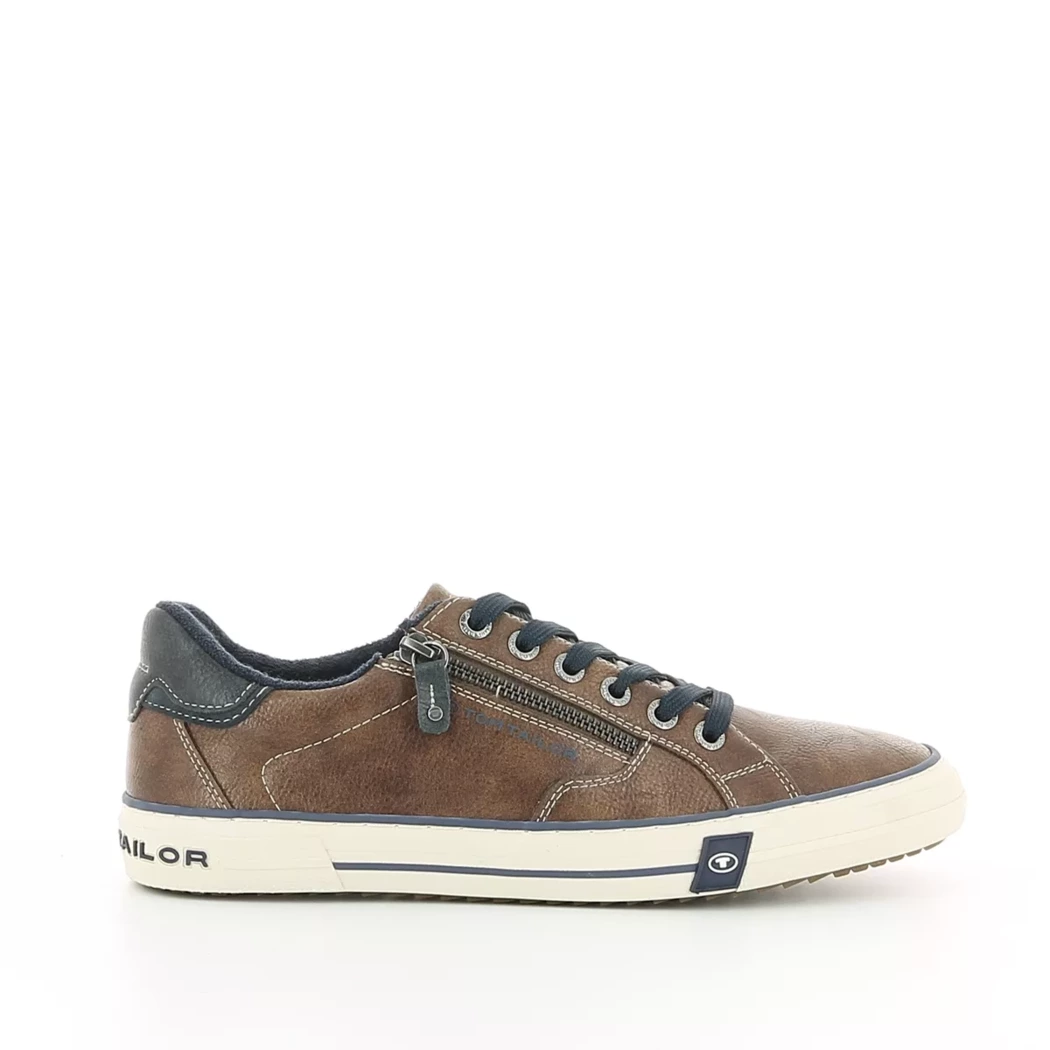 Image (2) de la chaussures Tom Tailor - Baskets Marron en Cuir synthétique