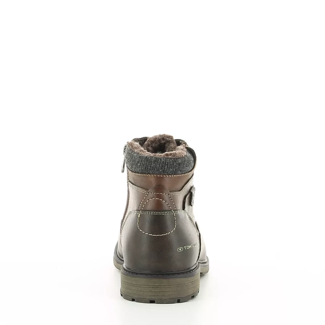 Image (3) de la chaussures Tom Tailor - Bottines Marron en Cuir synthétique