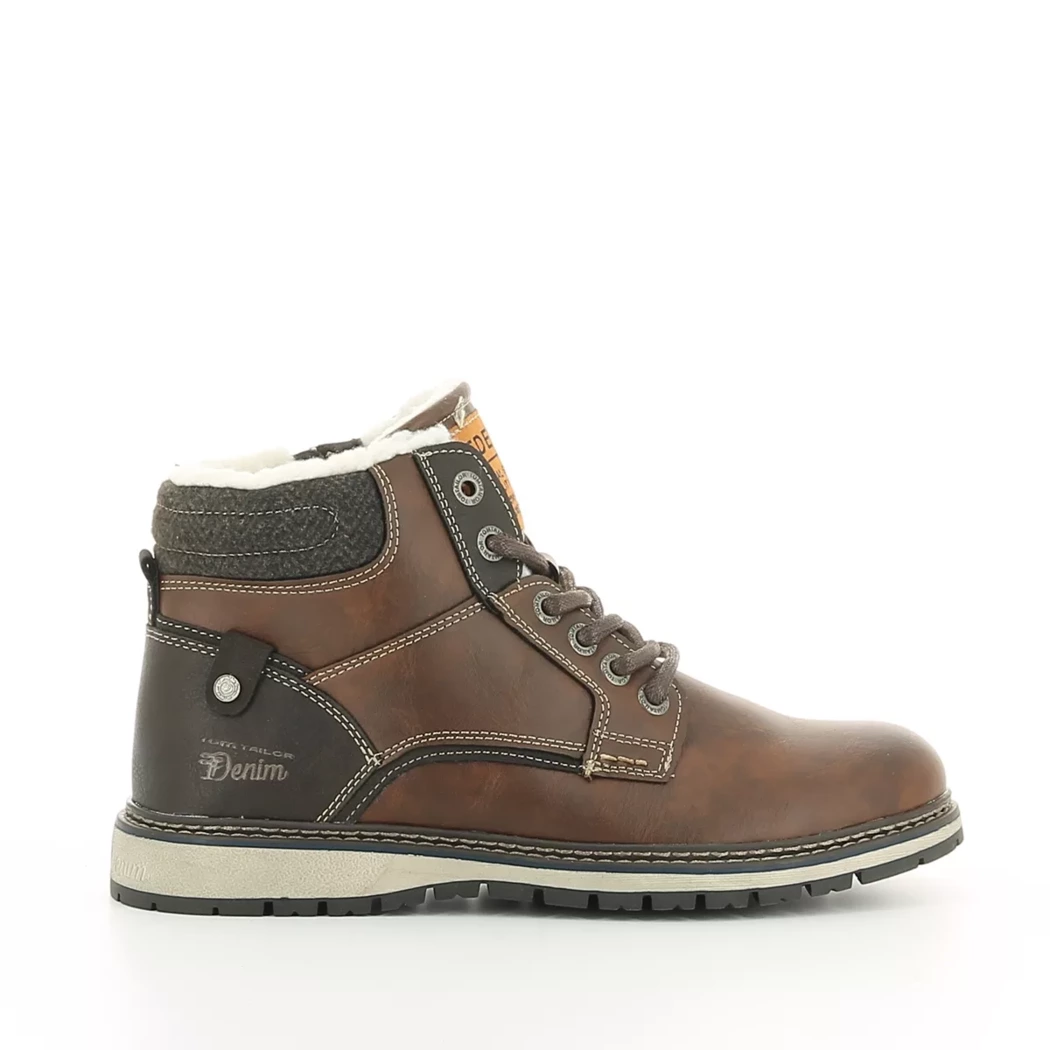 Image (2) de la chaussures Tom Tailor - Bottines Marron en Cuir synthétique