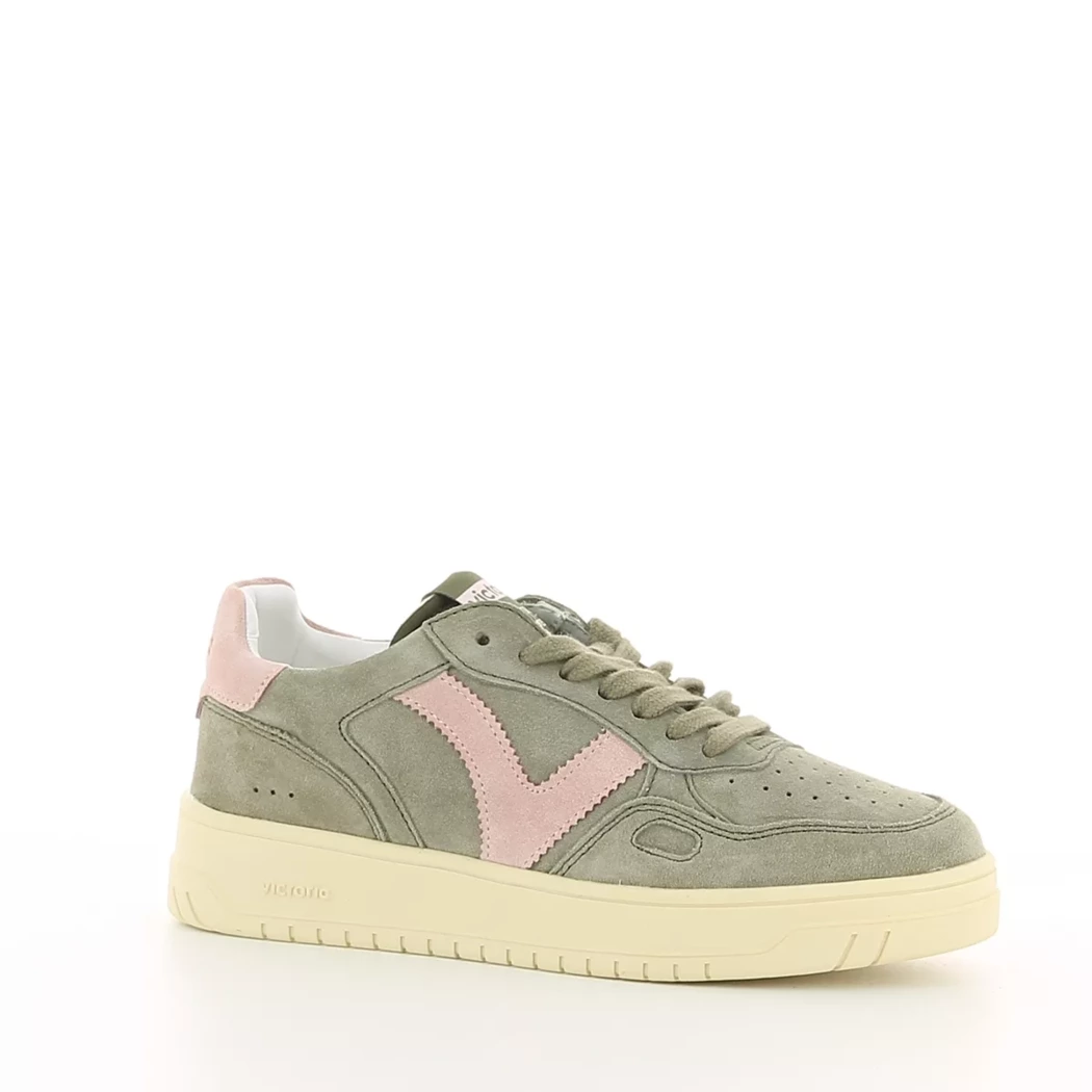 Image (1) de la chaussures Victoria - Baskets Vert en Cuir nubuck