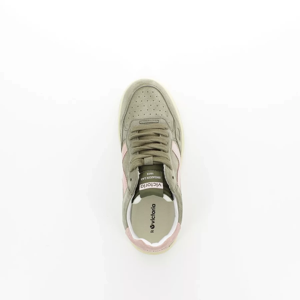 Image (6) de la chaussures Victoria - Baskets Vert en Cuir nubuck