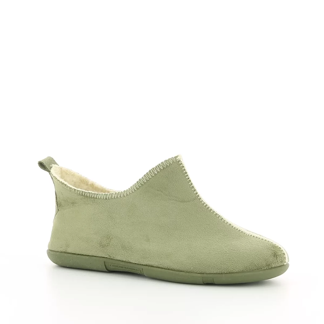 Image (1) de la chaussures OUF!... - Pantoufles et Chaussons Vert en Textile