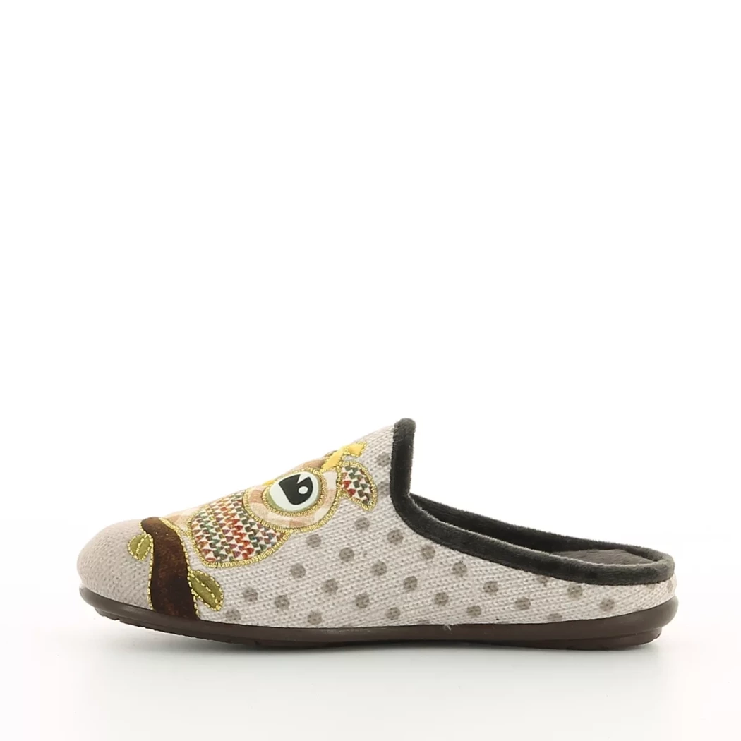 Image (4) de la chaussures OUF!... - Pantoufles et Chaussons Taupe en Textile Image (4) de la chaussures OUF!... - Pantoufles et Chaussons Taupe en Textile