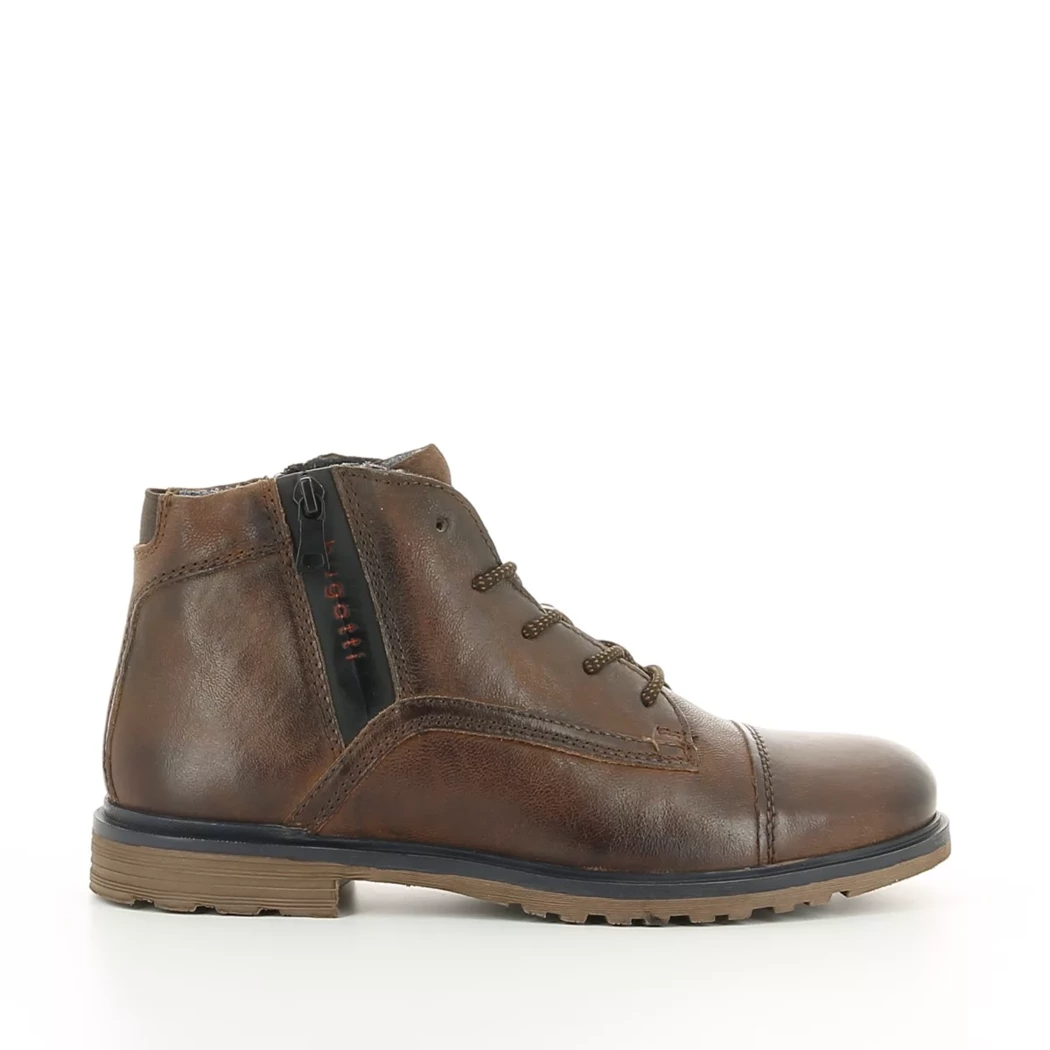 Image (2) de la chaussures Bugatti - Bottines Marron en Cuir Image (2) de la chaussures Bugatti - Bottines Marron en Cuir