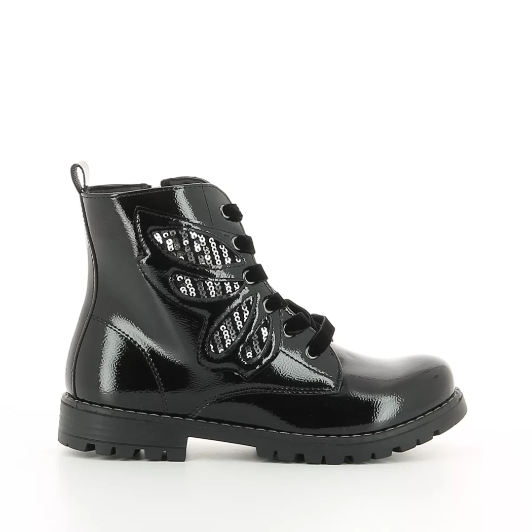 Image (2) de la chaussures Pretty Stories - Bottines Noir en Cuir synthétique