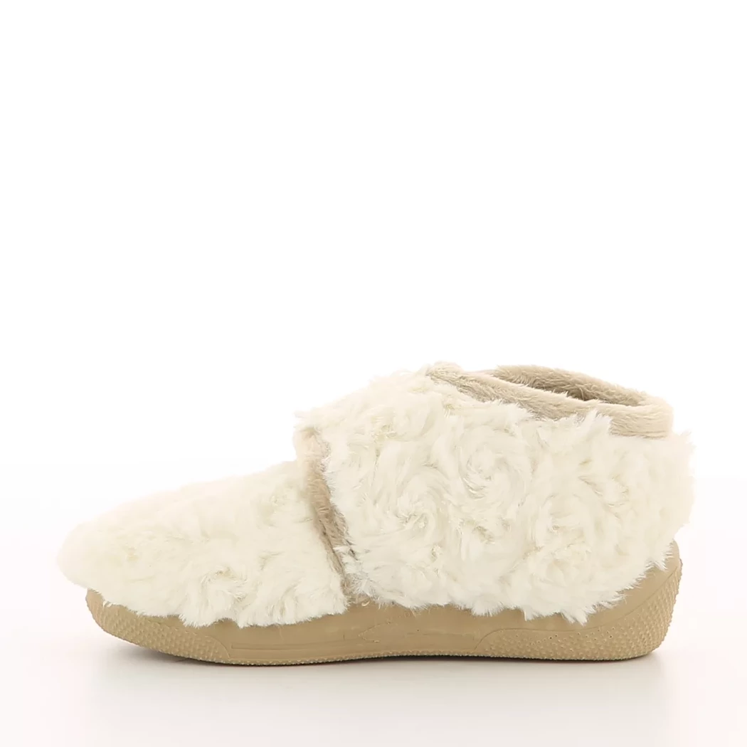 Image (4) de la chaussures Off Road - Pantoufles et Chaussons Blanc en Textile