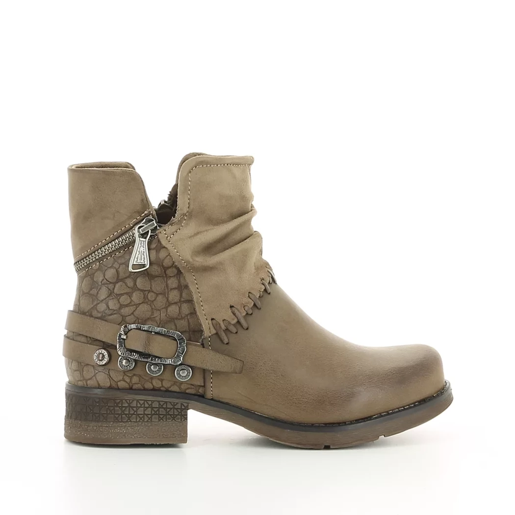 Image (2) de la chaussures Pretty Stories - Boots Taupe en Cuir synthétique