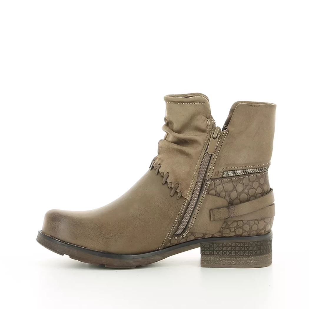 Image (4) de la chaussures Pretty Stories - Boots Taupe en Cuir synthétique
