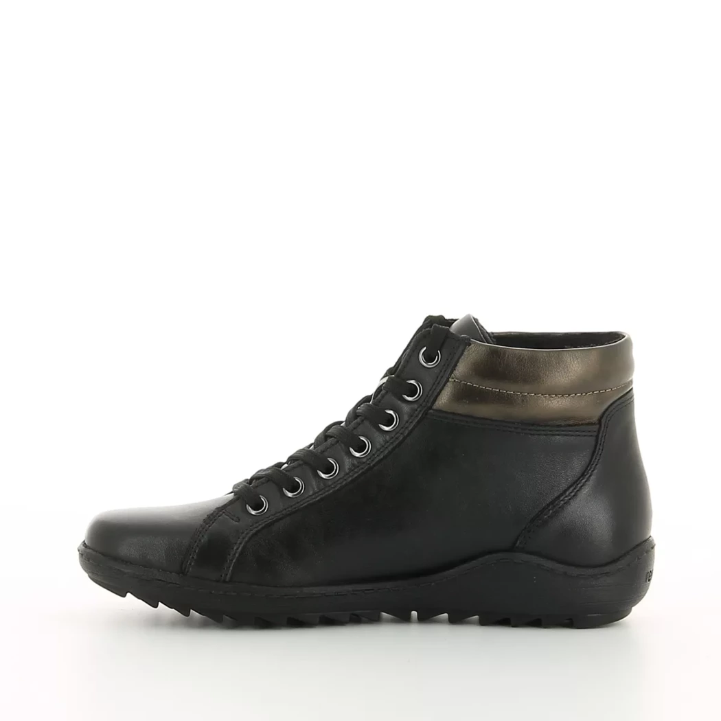 Image (4) de la chaussures Remonte - Bottines Noir en Cuir