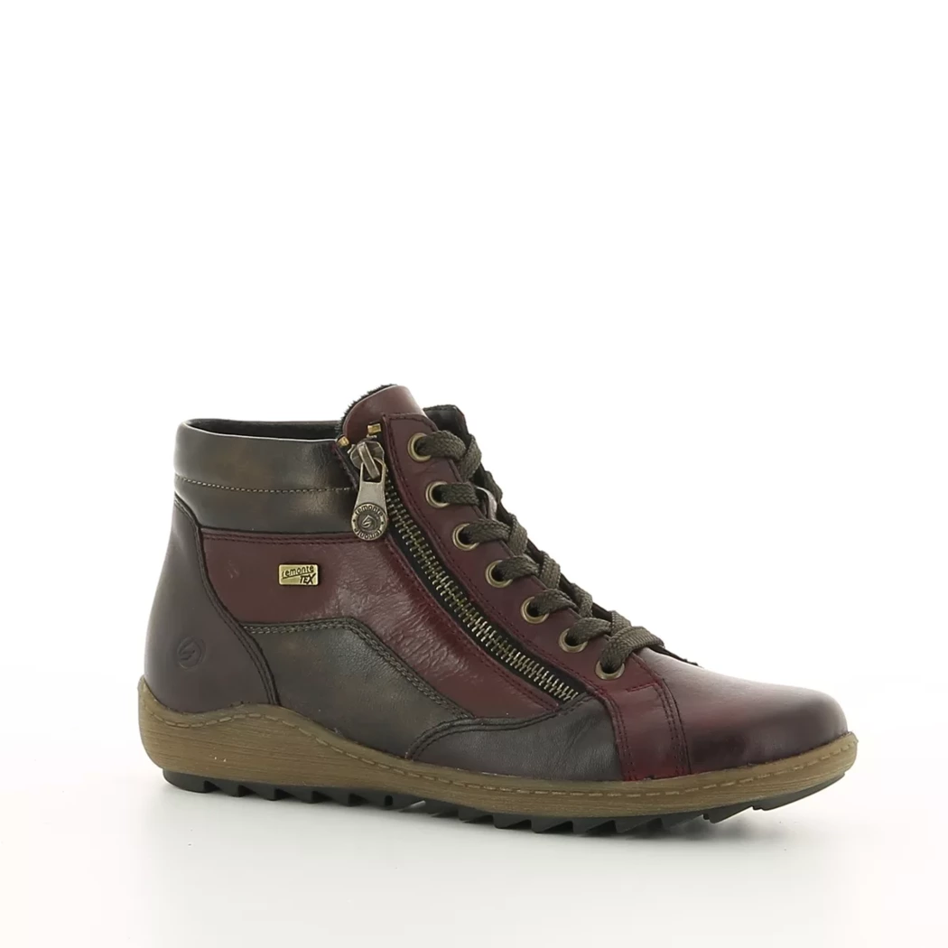 Image (1) de la chaussures Remonte - Bottines Bordeaux en Cuir