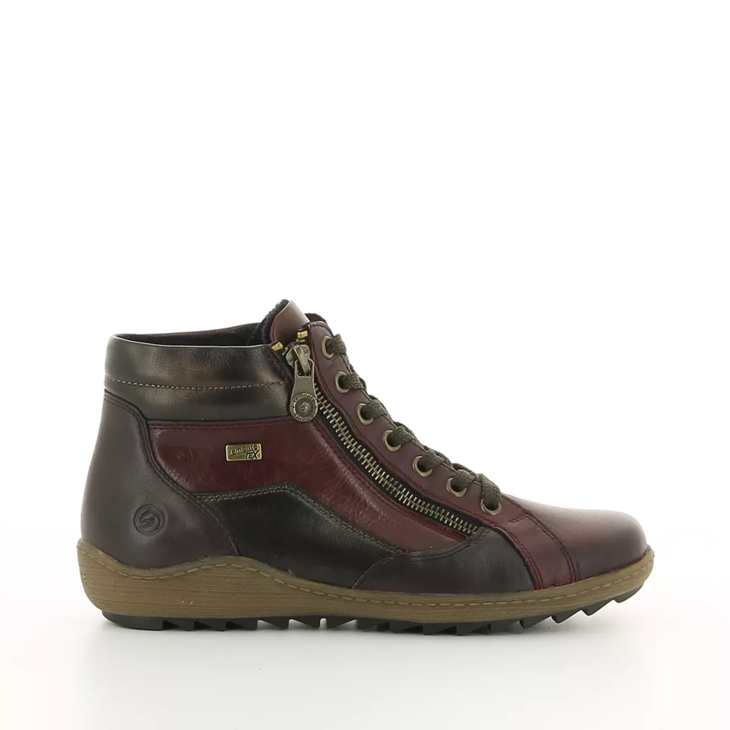 Image (2) de la chaussures Remonte - Bottines Bordeaux en Cuir