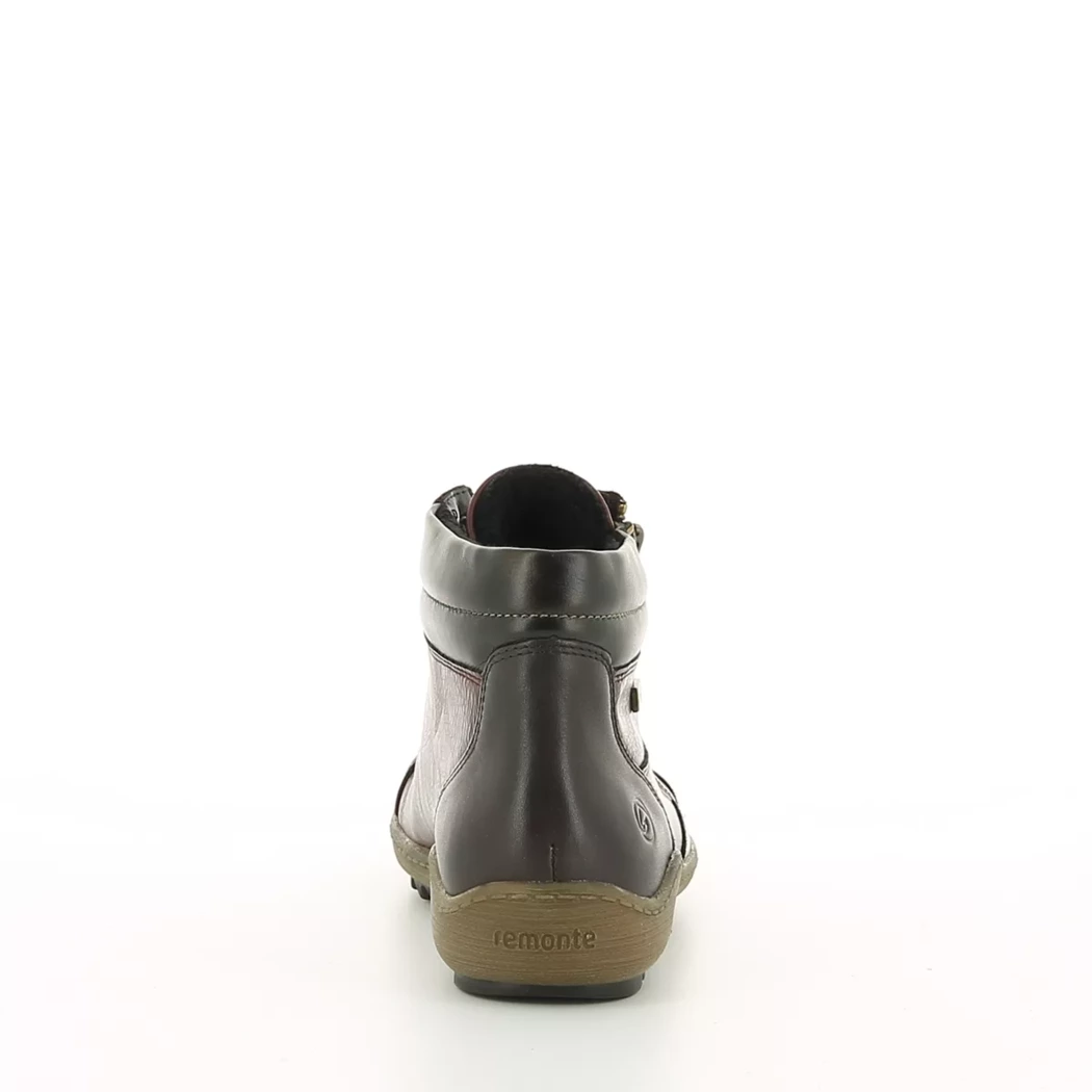 Image (3) de la chaussures Remonte - Bottines Bordeaux en Cuir