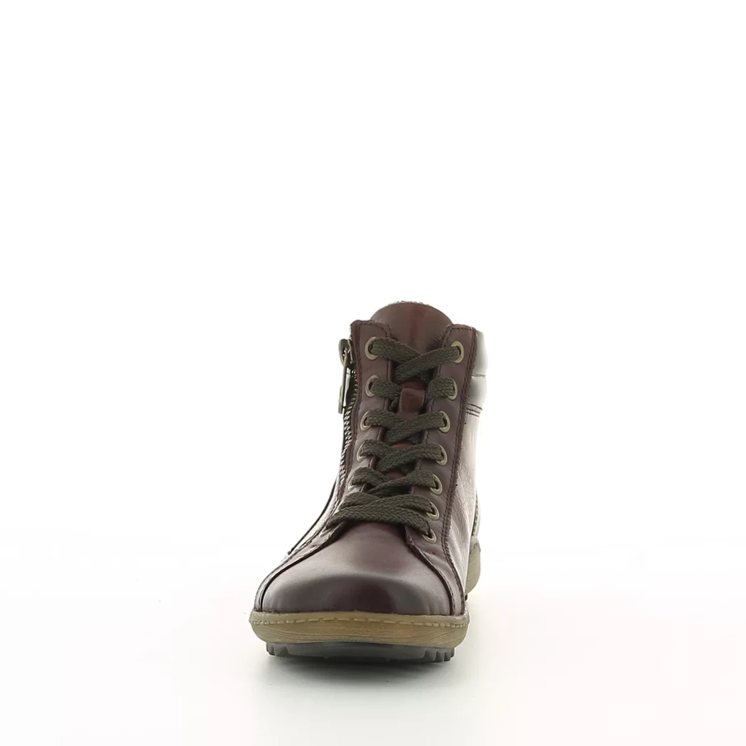 Image (5) de la chaussures Remonte - Bottines Bordeaux en Cuir