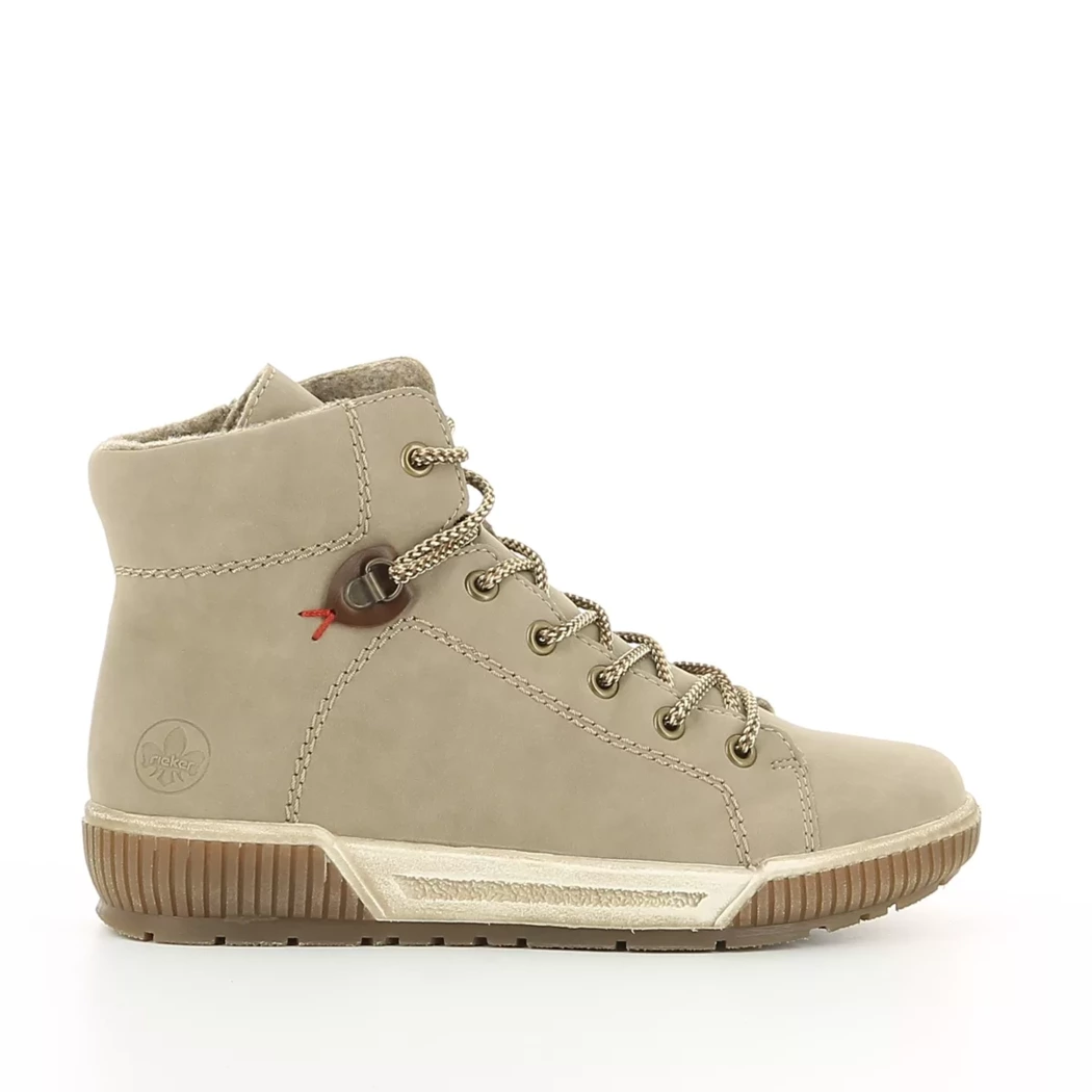 Image (2) de la chaussures Rieker - Bottines Taupe en Cuir synthétique