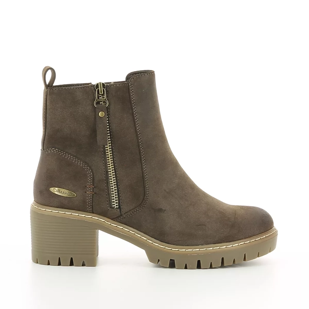 Image (2) de la chaussures Cimarron - Boots Marron en Cuir synthétique