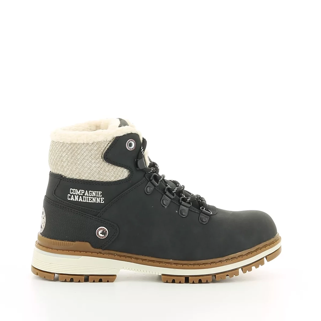 Image (2) de la chaussures Cie Canadienne - Bottines Noir en Cuir synthétique