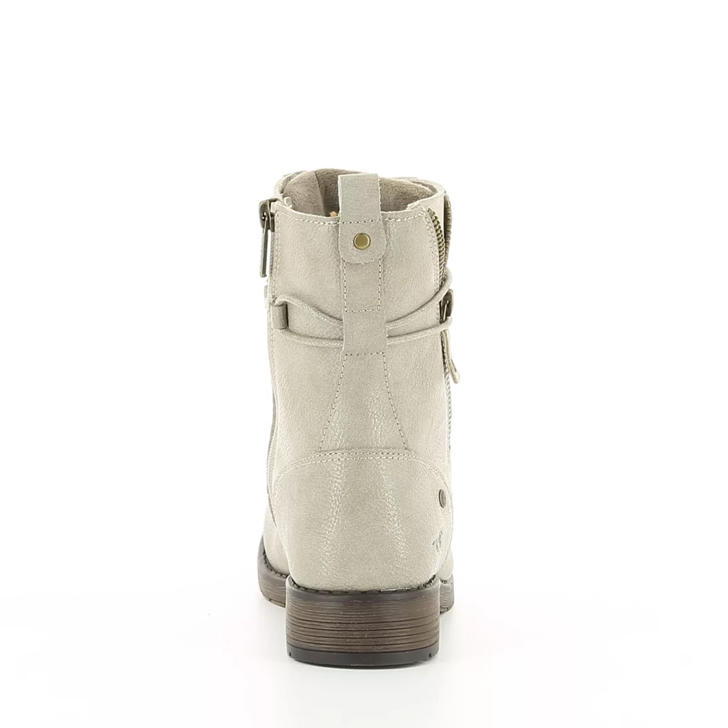 Image (3) de la chaussures Mustang - Bottines Beige en Cuir synthétique