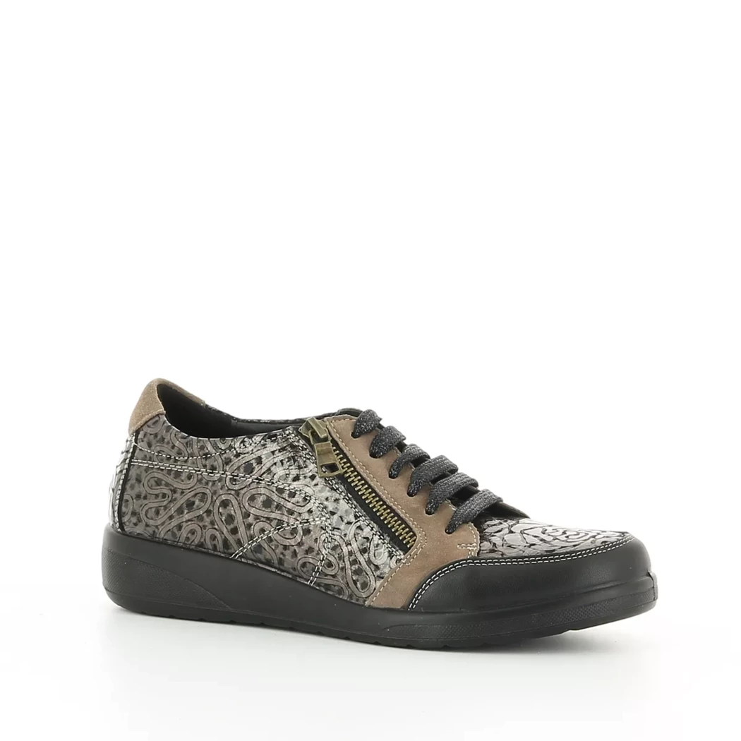 Image (1) de la chaussures Desir de Fuite - Baskets Taupe en Cuir