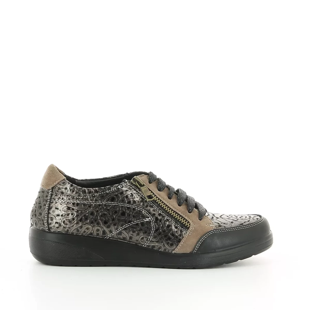 Image (2) de la chaussures Desir de Fuite - Baskets Taupe en Cuir