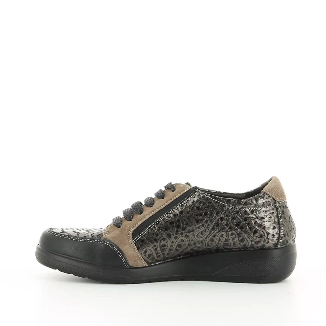 Image (4) de la chaussures Desir de Fuite - Baskets Taupe en Cuir
