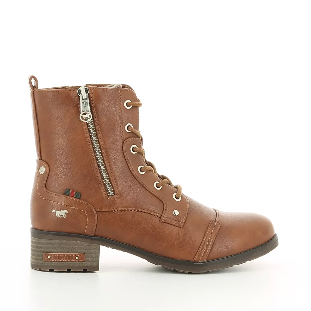 Image (2) de la chaussures Mustang - Bottines Cuir naturel / Cognac en Cuir synthétique
