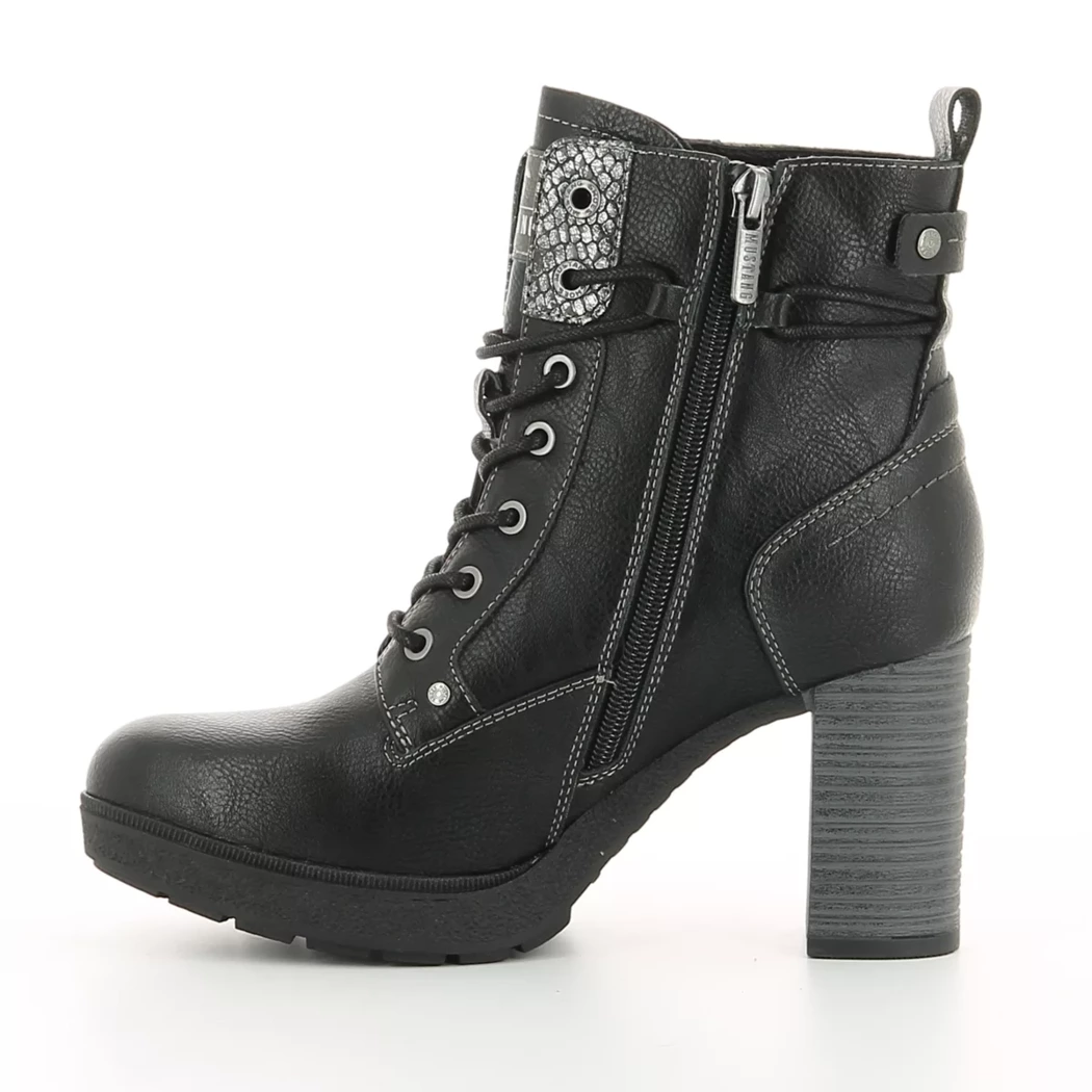 Image (4) de la chaussures Mustang - Bottines Noir en Cuir synthétique