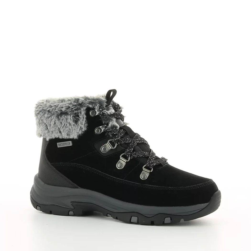 Image (1) de la chaussures Skechers - Bottines Noir en Cuir nubuck