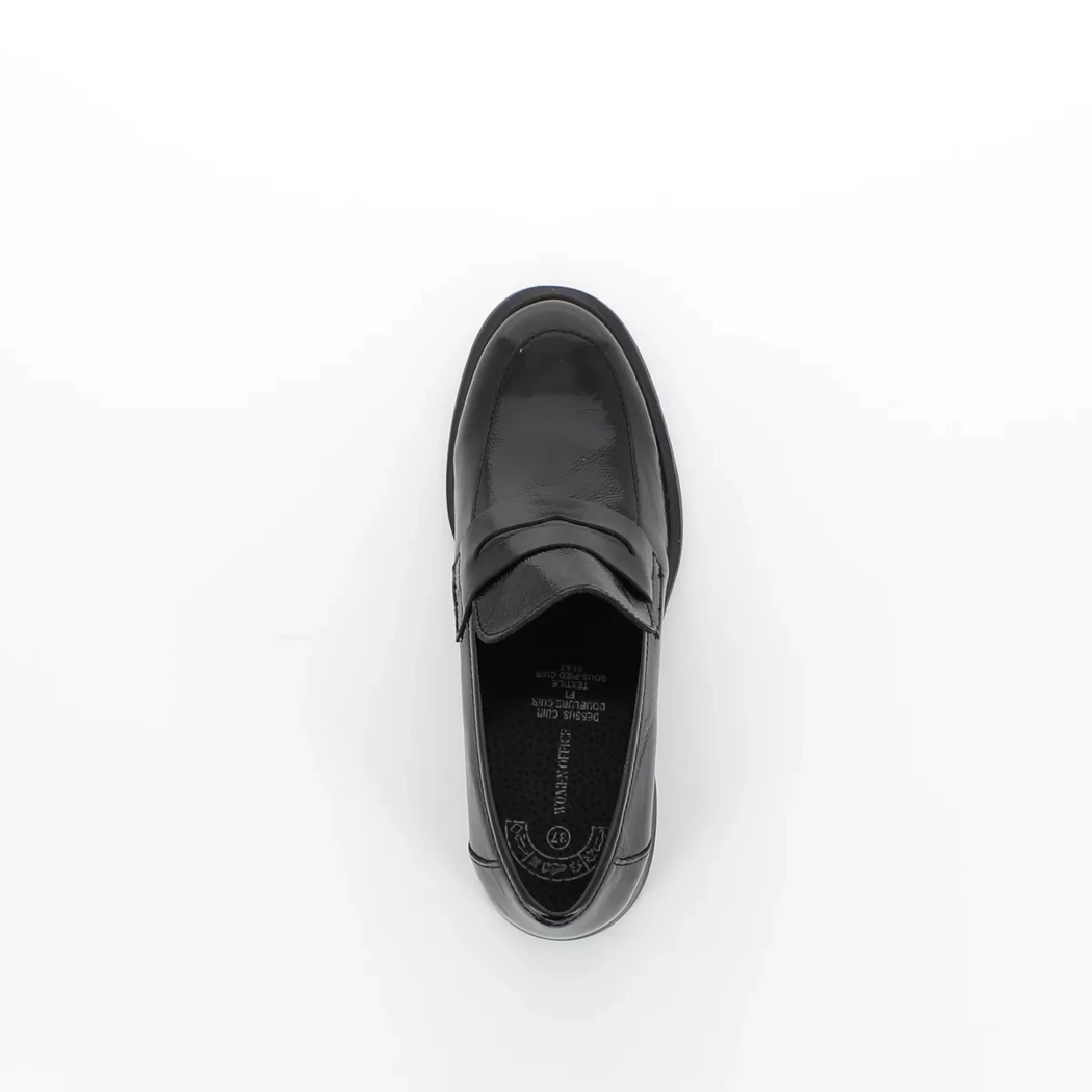 Image (6) de la chaussures Women Office - Mocassins Noir en Cuir vernis