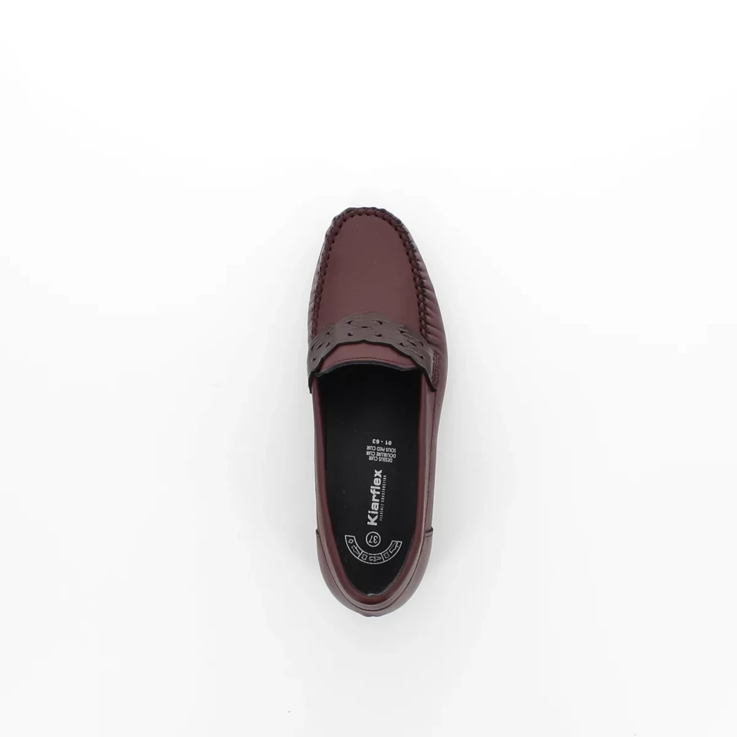 Image (6) de la chaussures Kiarflex - Mocassins Bordeaux en Cuir