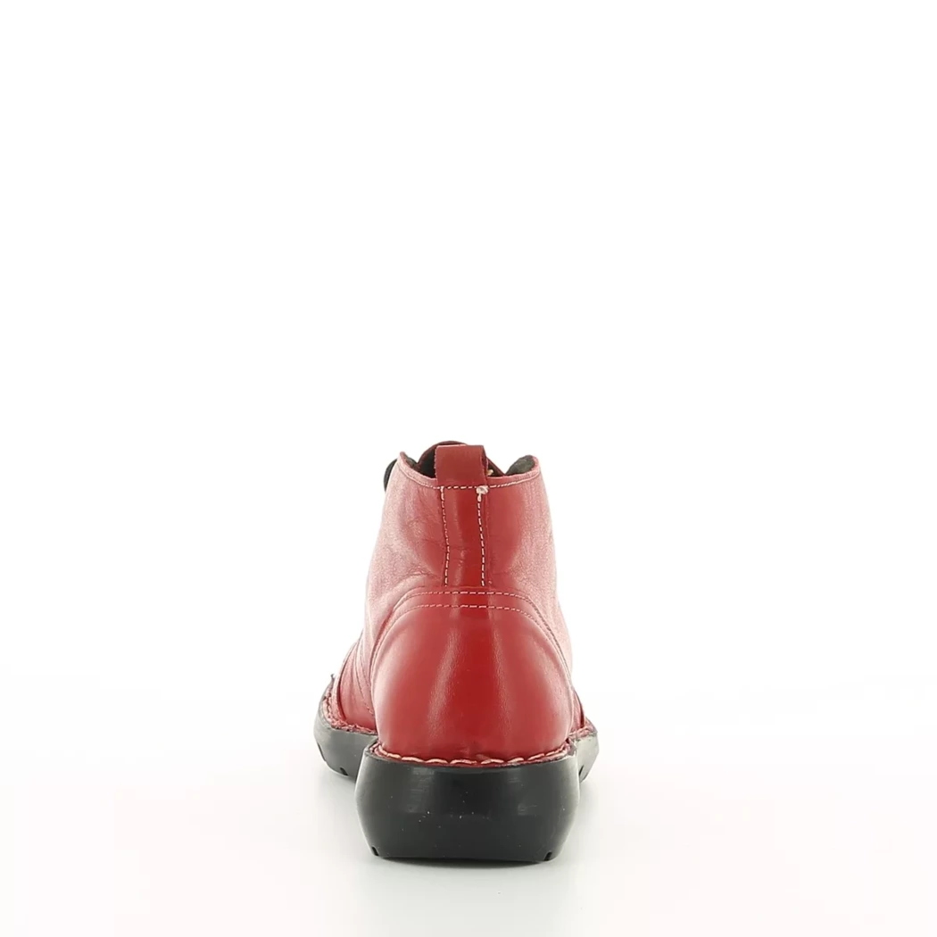 Image (3) de la chaussures Diabolo Studio - Bottines Rouge en Cuir