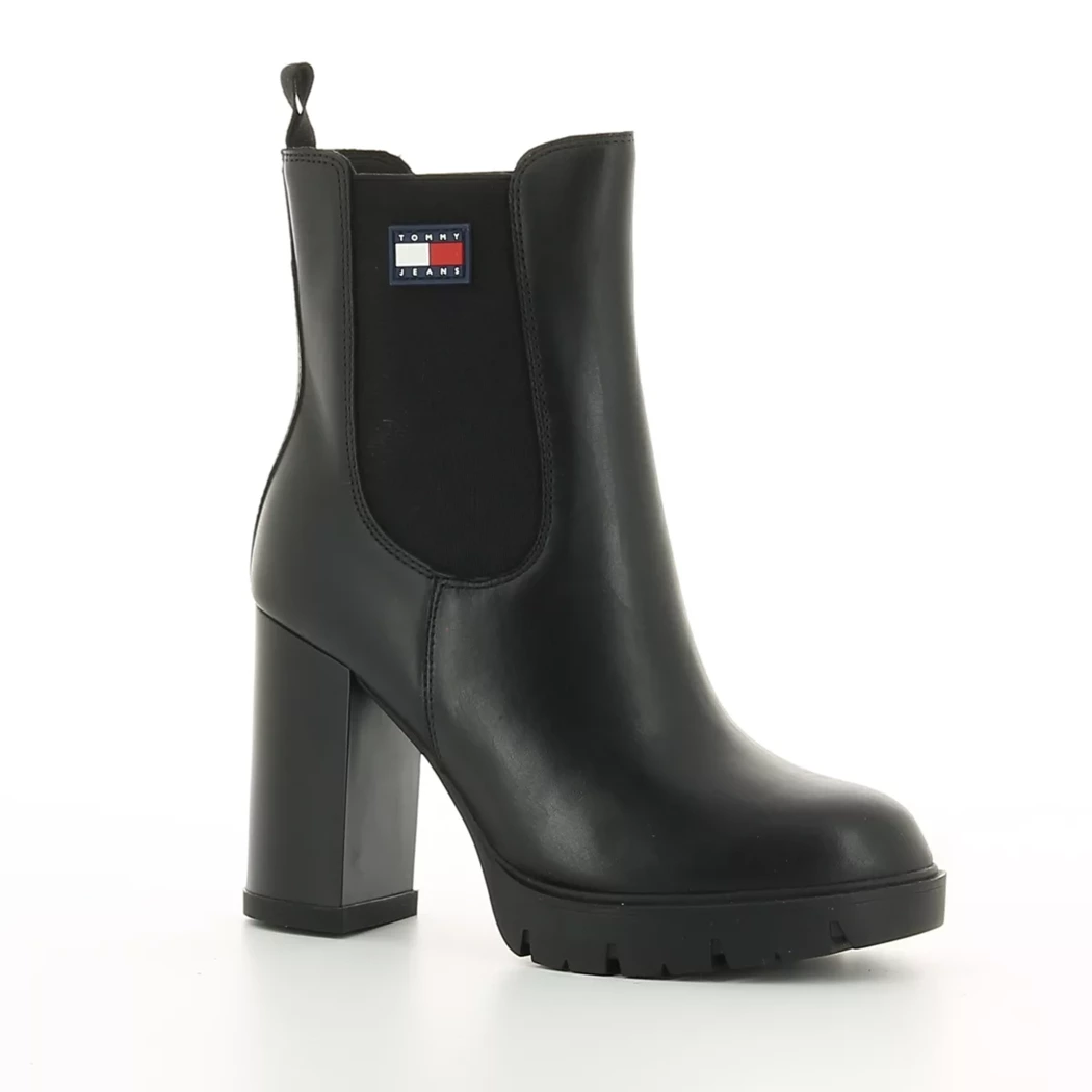 Image (1) de la chaussures Tommy jeans - Boots Noir en Cuir