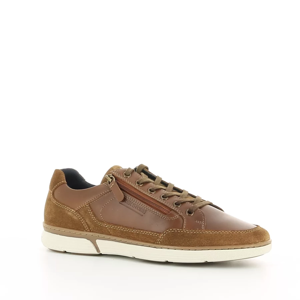 Image (1) de la chaussures Trek Stone - Baskets Cuir naturel / Cognac en Cuir