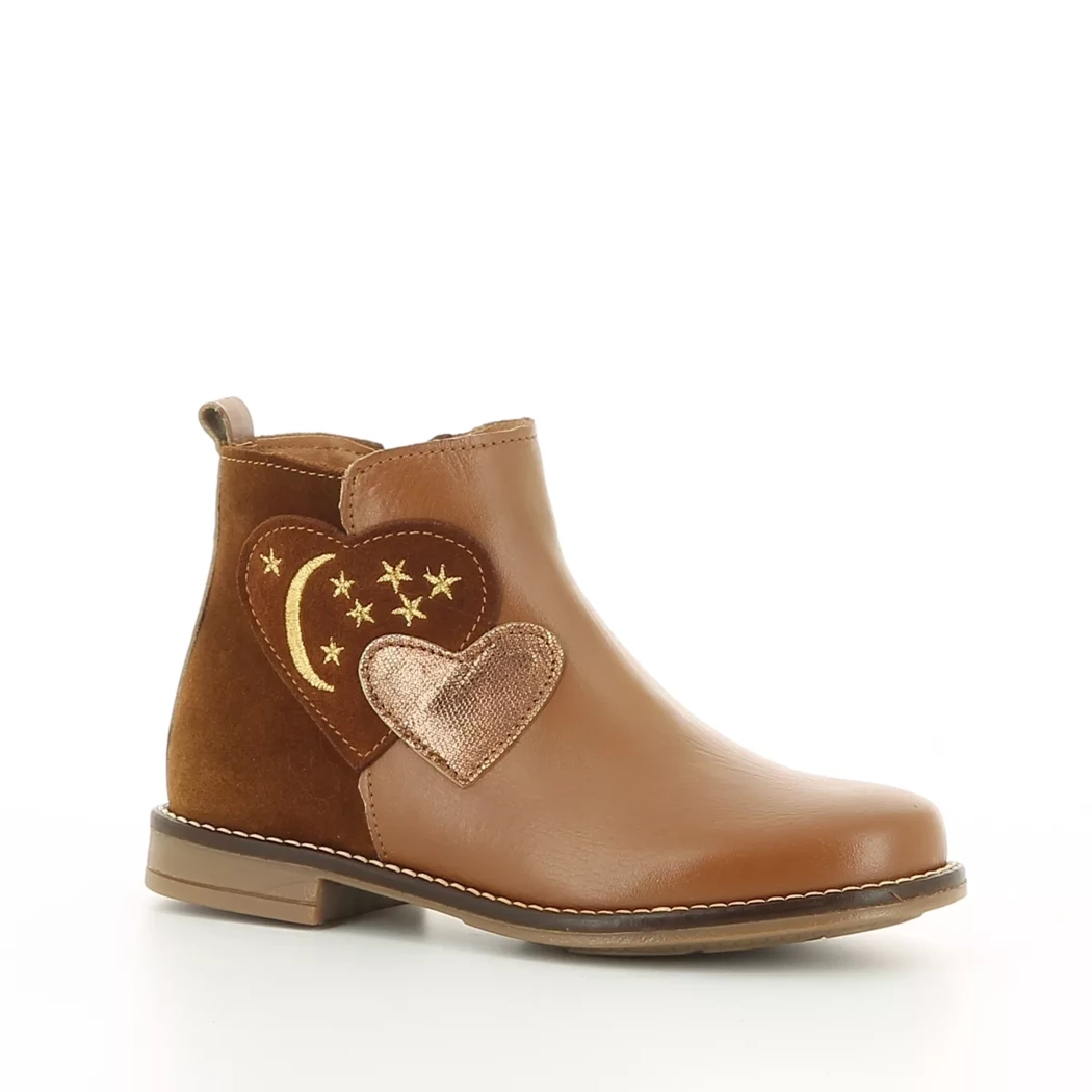 Image (1) de la chaussures Les Fees de Bengale - Boots Cuir naturel / Cognac en Cuir