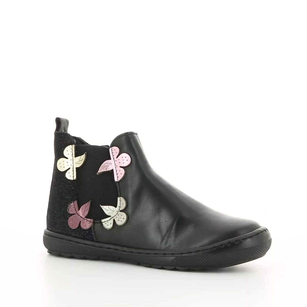 Image (1) de la chaussures Les Fees de Bengale - Boots Noir en Cuir