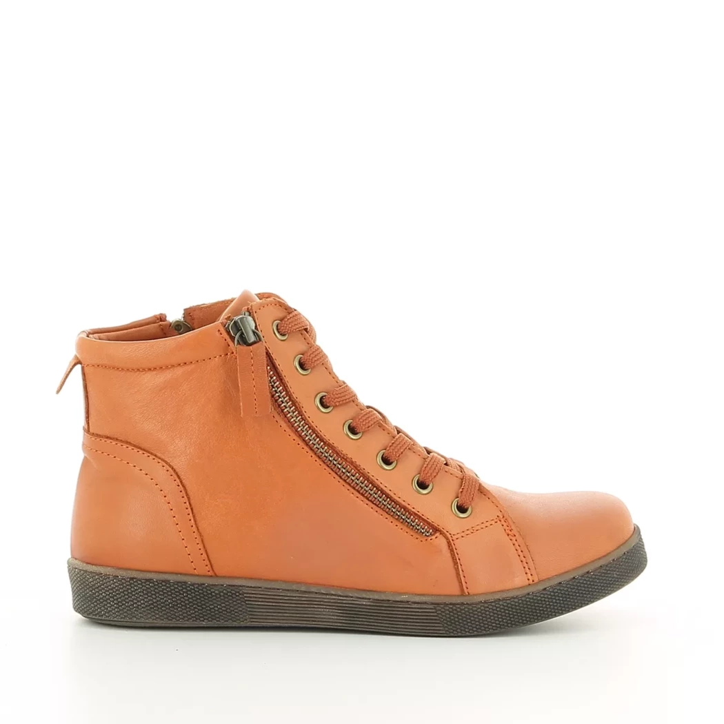 Image (2) de la chaussures Andrea Conti - Bottines Orange en Cuir