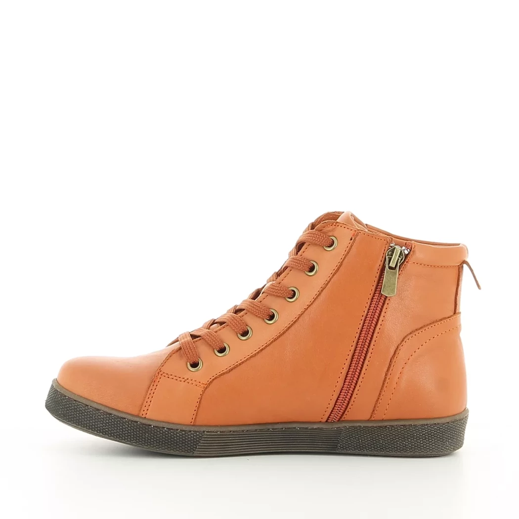 Image (4) de la chaussures Andrea Conti - Bottines Orange en Cuir