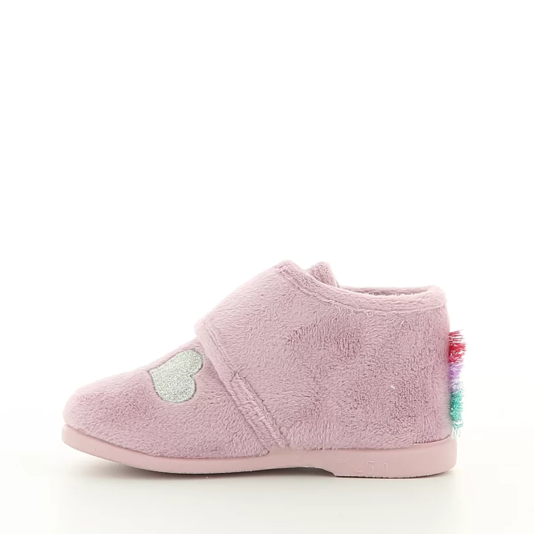 Image (4) de la chaussures Vul ladi - Pantoufles et Chaussons Rose en Textile
