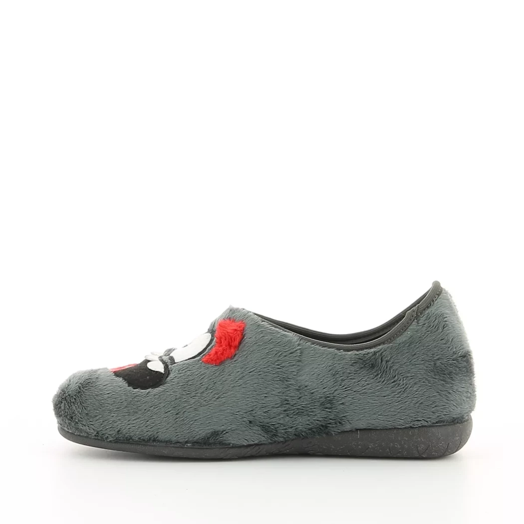 Image (4) de la chaussures Vul ladi - Pantoufles et Chaussons Gris en Textile