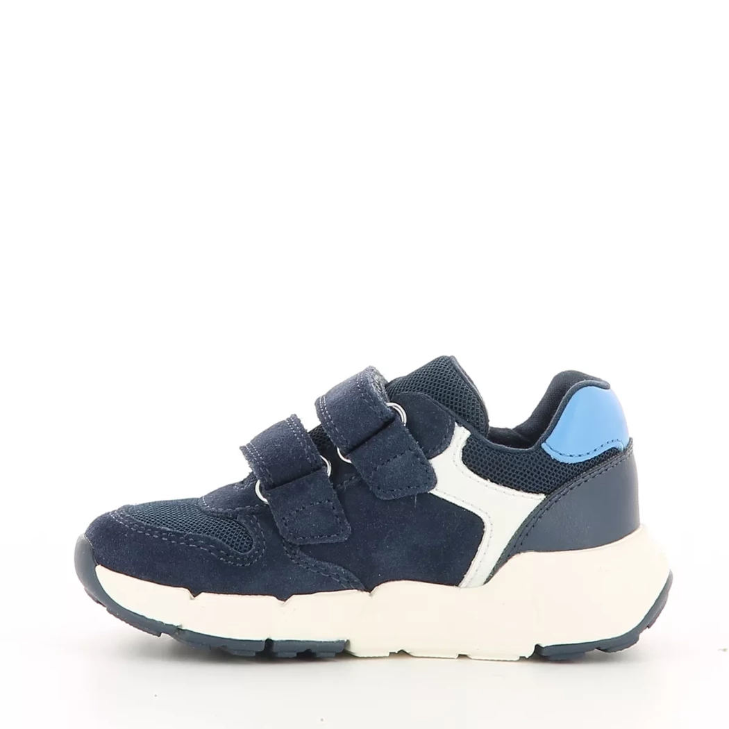 Image (4) de la chaussures Geox - Baskets Bleu en Cuir nubuck