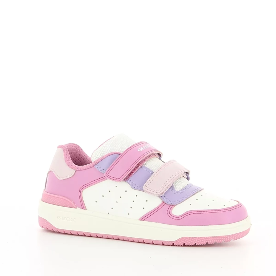 Image (1) de la chaussures Geox - Baskets Rose en Cuir synthétique