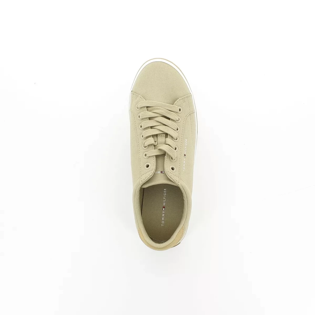 Image (6) de la chaussures Tommy Hilfiger - Baskets Beige en Textile
